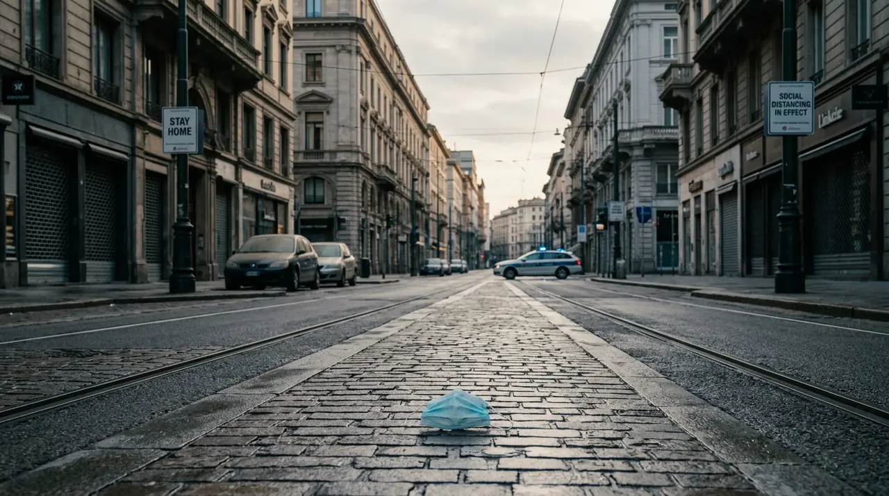 Lockdown empty streets