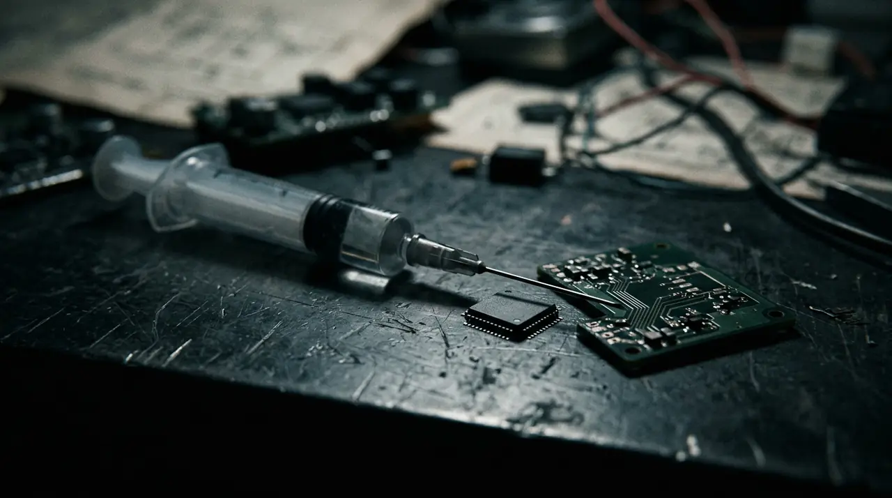 Microchip and syringe