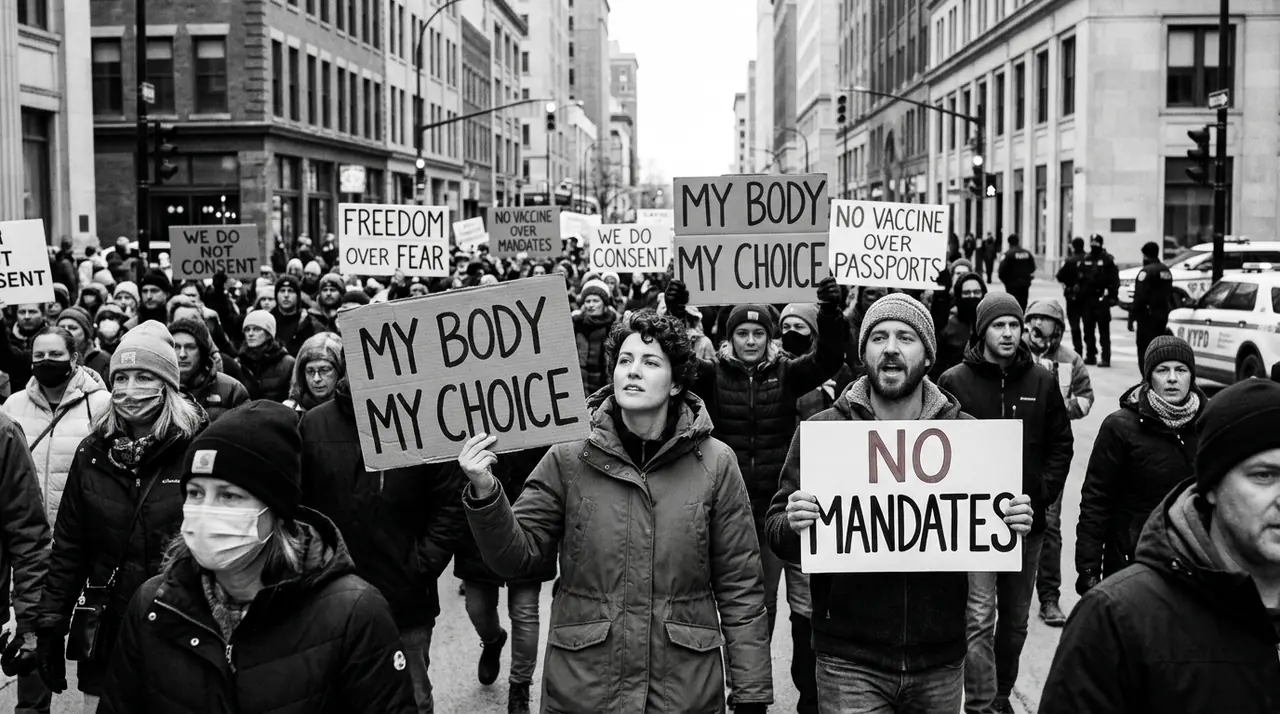 COVID protest