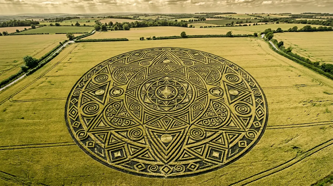 Crop circle mandala
