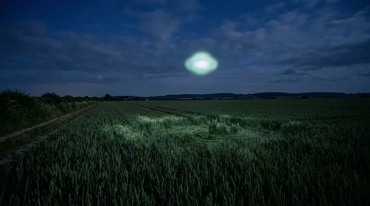 UFO and crops