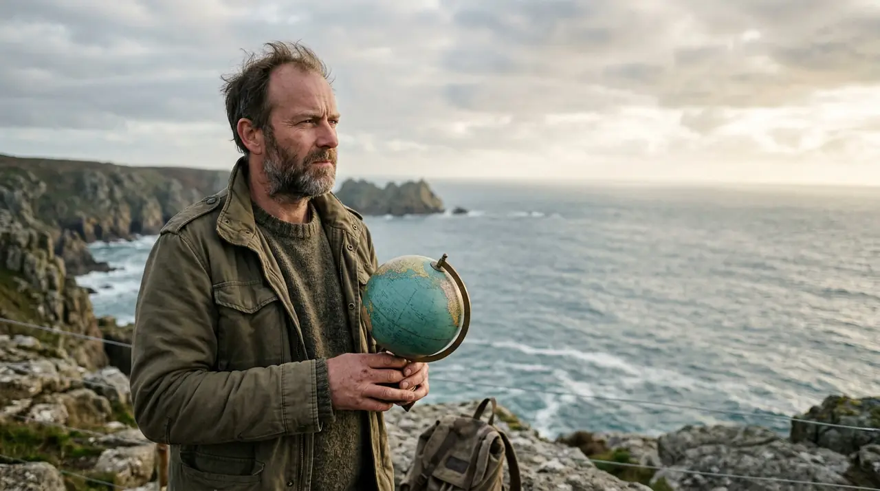 Globe and horizon