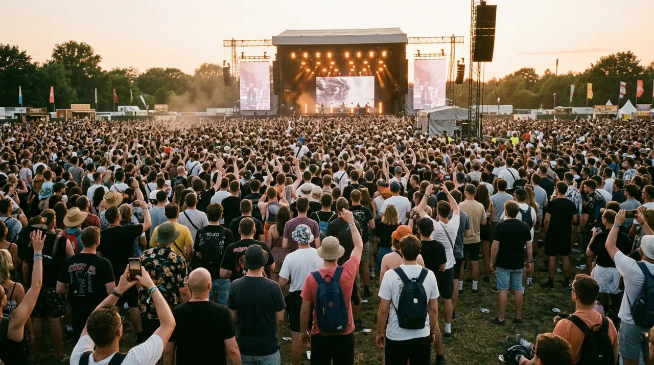 Concert crowd
